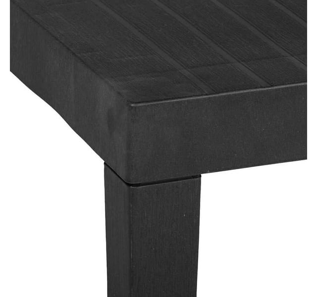 vidaXL Gartentisch Grau 79x65x72 cm Kunststoff 315843