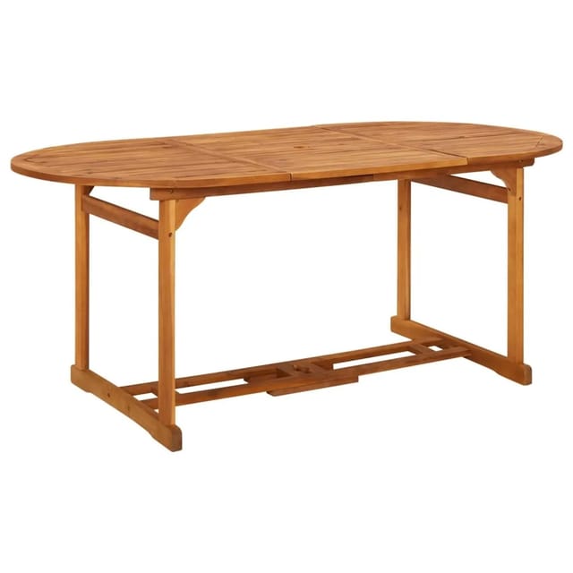 vidaXL Garten-Esstisch 180x90x75 cm Massivholz Akazie 315948