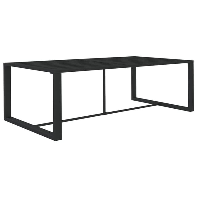 vidaXL Garten-Esstisch Anthrazit 120x60x66 cm Aluminium 318312