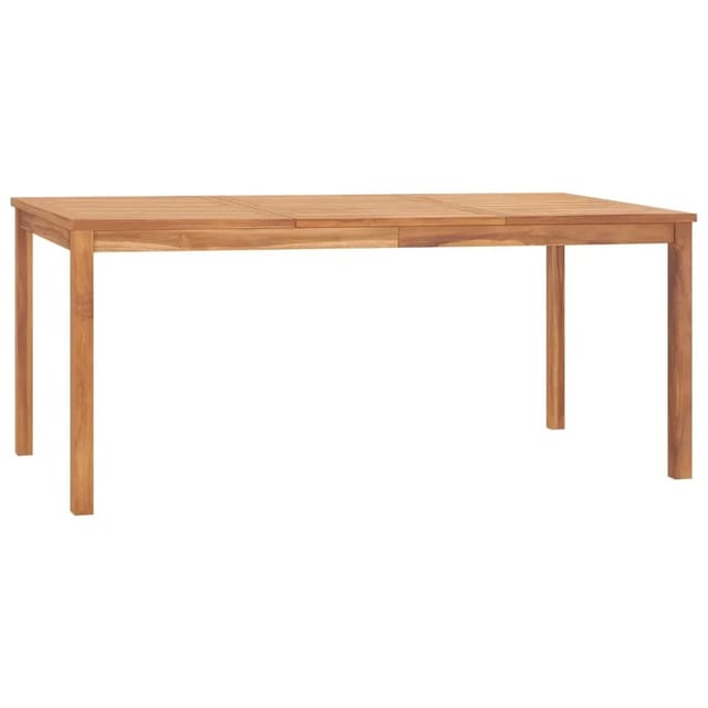 vidaXL Garten-Esstisch 180x90x77 cm Massivholz Teak 315621