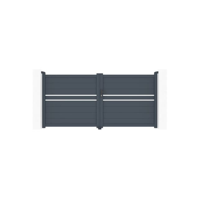 Casanoov Flügeltor Cimone 300x140cm Aluminium & Hicker B200 Motorisierung