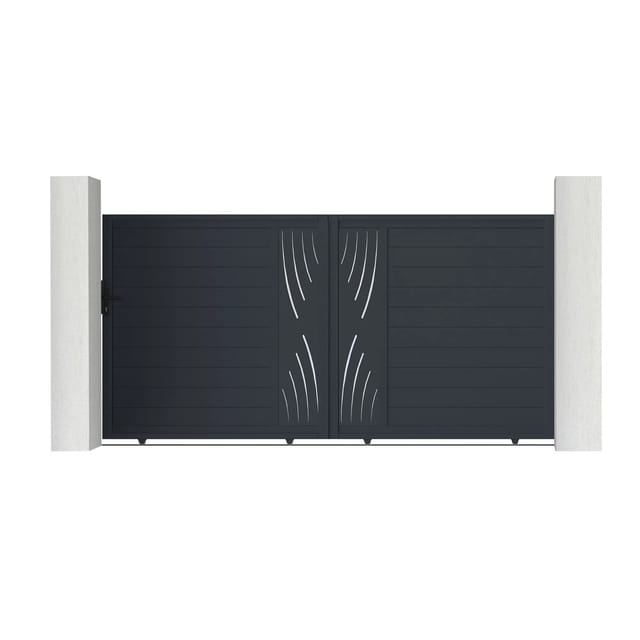 Casanoov Schiebetor Veleta 350x180cm & Tor 100x180cm Aluminium