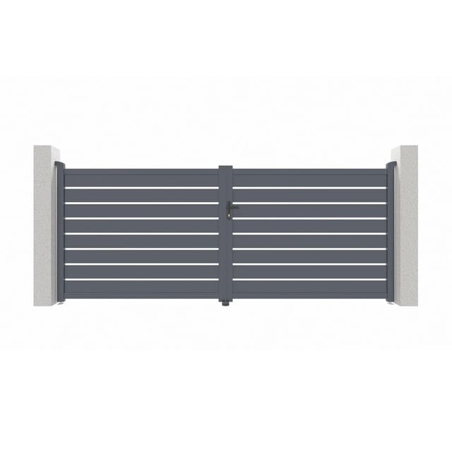 Casanoov Flügeltor Elektrisch Vogel 400x160cm & Drehtorantrieb Bunker B500