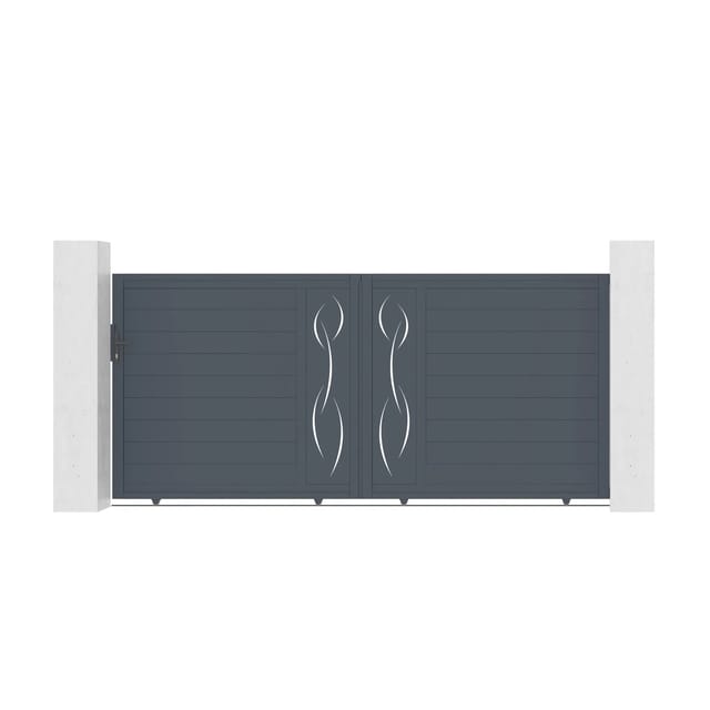 Casanoov Schiebetor Aus Aluminium Life 350x160cm Grau