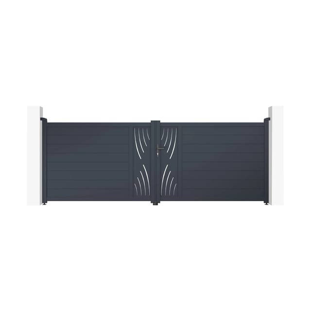 Casanoov Flügeltor Elektrisch Veleta 400x140cm & Drehtorantrieb Ranger B150