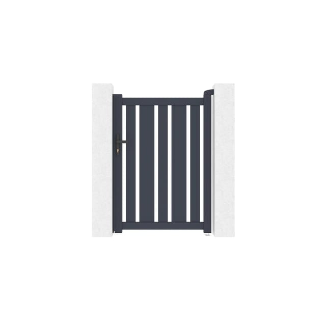 Casanoov Gartentür Aus Aluminium 1M Veymont H 140Cm Grau