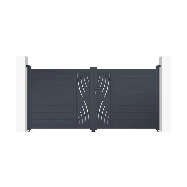 Casanoov Flügeltor Elektrisch Veleta 300x140cm & Drehtorantrieb Ranger B150