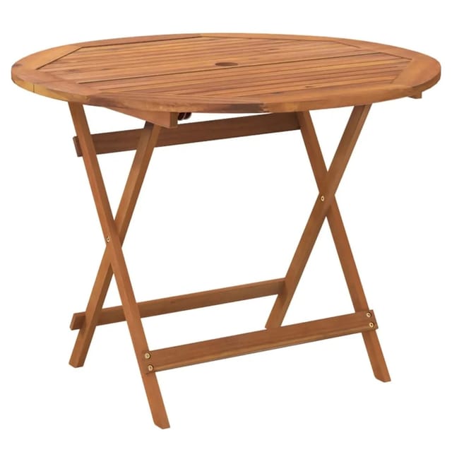 vidaXL Klappbarer Gartentisch Ø 90x75 cm Massivholz Akazie 319670