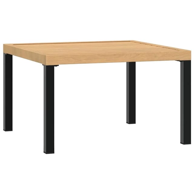 vidaXL Garten-Couchtisch Schwarz 65x65x40 cm Aluminium 4008573