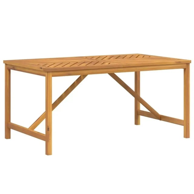 vidaXL Garten-Esstisch 150x90x74 cm Massivholz Akazie 362241