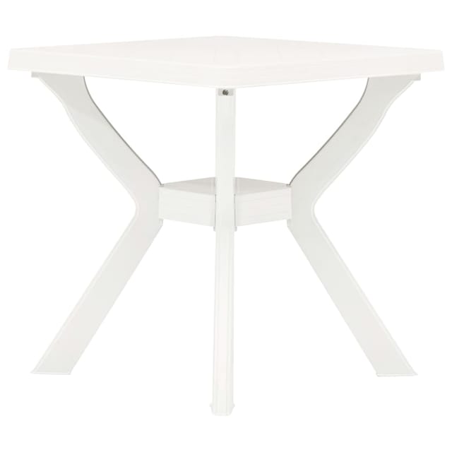 vidaXL Bistrotisch Weiß 70x70x72 cm Kunststoff 48799