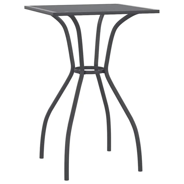 vidaXL Gartentisch Anthrazit 50x50x72 cm Stahlgitter 362730