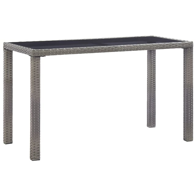 vidaXL Gartentisch Anthrazit 123x60x74 cm Poly Rattan 46448