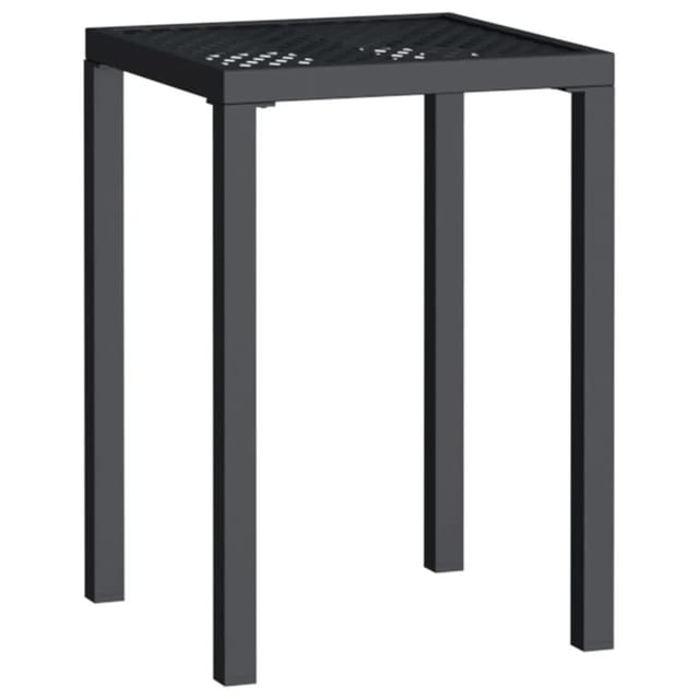 vidaXL Gartentisch Anthrazit 50x50x72 cm Stahl 362742