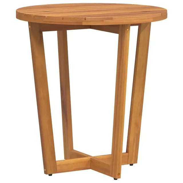 vidaXL Garten-Beistelltisch Rund Ø70x75 cm Massivholz Akazie 4108133