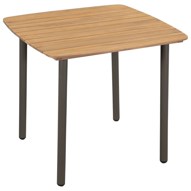 vidaXL Couchtisch 80x80x72 cm Massivholz Akazie und Stahl 44233