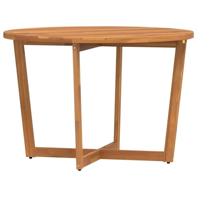 vidaXL Garten-Esstisch Rund Ø110x75 cm Massivholz Akazie 4108135