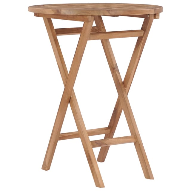 vidaXL Gartentisch Klappbar 60 cm Massivholz Teak 48993