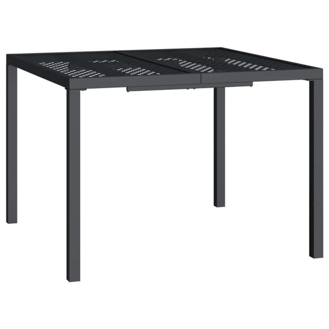vidaXL Gartentisch Anthrazit 100x100x72 cm Stahl 362744