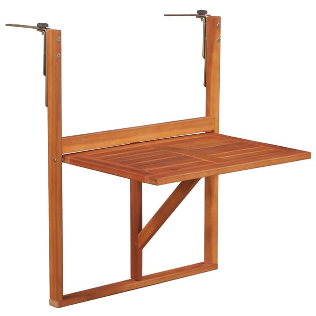 vidaXL Balkon-Hängetisch 64,5x44x80 cm Massivholz Akazie 44118