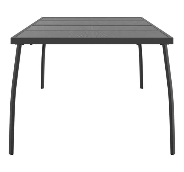 vidaXL Gartentisch Anthrazit 200x100x72 cm Stahlgitter 362735