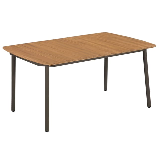vidaXL Couchtisch 150x90x72 cm Massivholz Akazie und Stahl 44234
