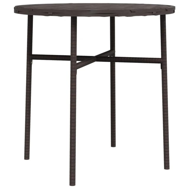 vidaXL Beistelltisch Braun 45 cm Poly Rattan 317175