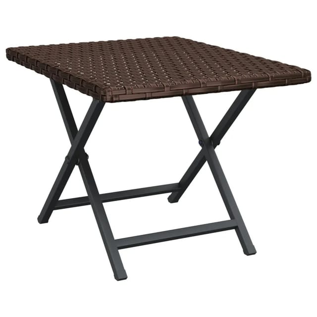 vidaXL Klapptisch Braun 45x35x32 cm Poly Rattan 362250