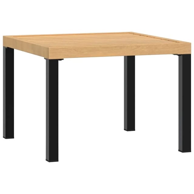 vidaXL Garten-Couchtisch 55x55x39,5 cm Pulverbeschichteter Stahl 4008568