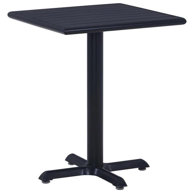 vidaXL Gartentisch Schwarz 60x60x75 cm 49469