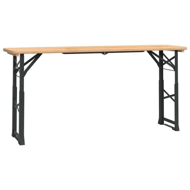 vidaXL Biertisch Klappbar 170x50x75/105 cm Massivholz Tanne 363114