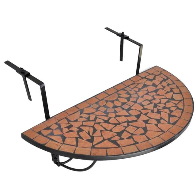 vidaXL Balkonhängetisch Mosaik Terracotta 41123