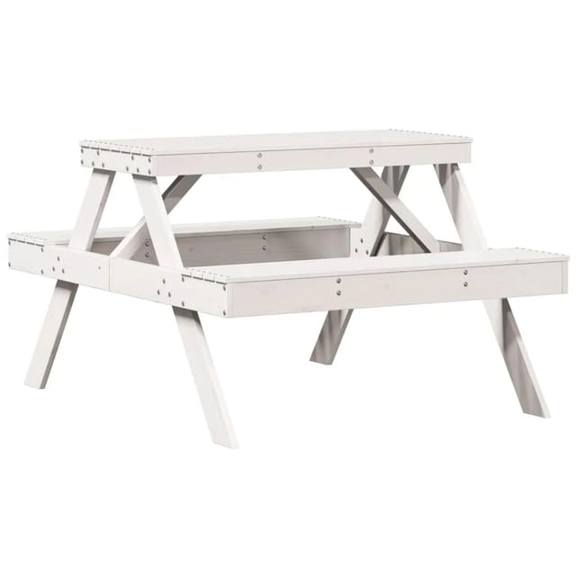 vidaXL Picknicktisch 105x134x75 cm Massivholz Kiefer 832568