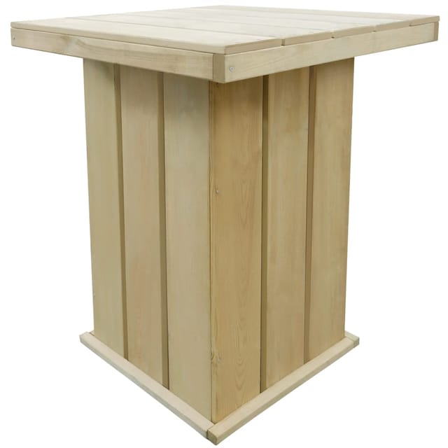 vidaXL Bartisch 75x75x110 cm Kiefernholz Imprägniert 44910