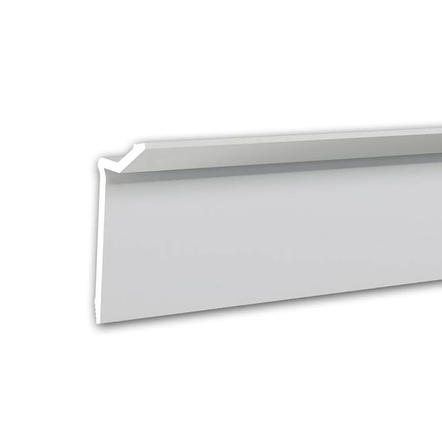 PROFHOME 650804 Eckleiste Deckenleiste Zierleiste Stuckleiste 2 m 200 cm x 8,6 cm x 14 cm Weiß
