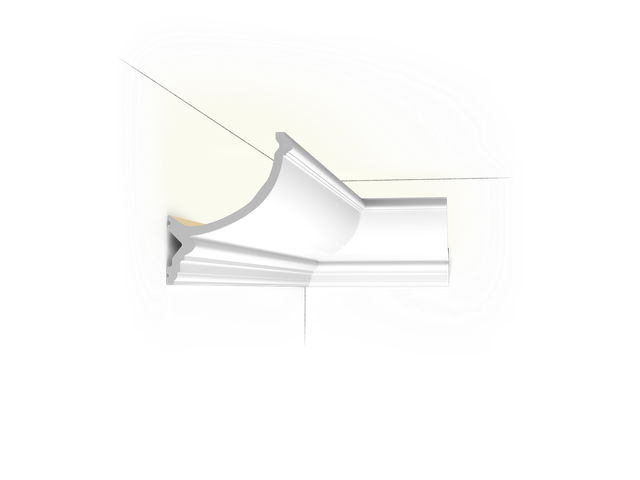 ORAC DECOR C900 LUXXUS Stuckprofil Stuck Gesims Eckleiste Deckengesims Profil 2m 200 cm x 17,1 cm x 14,6 cm Weiß
