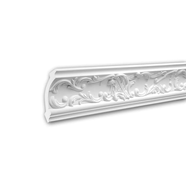 PROFHOME 150125F Flexible Eckleiste Stuckleiste aus Flexiblem Polyurethan 2 m 200 cm x 8,7 cm x 9,1 cm Weiß