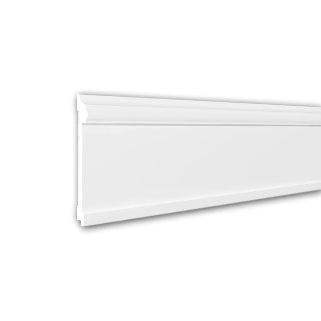 PROFHOME 151381 Wand- und Friesleiste Stuckleiste Zierleiste Friesleiste 2 m 200 cm x 2,4 cm x 19,3 cm Weiß