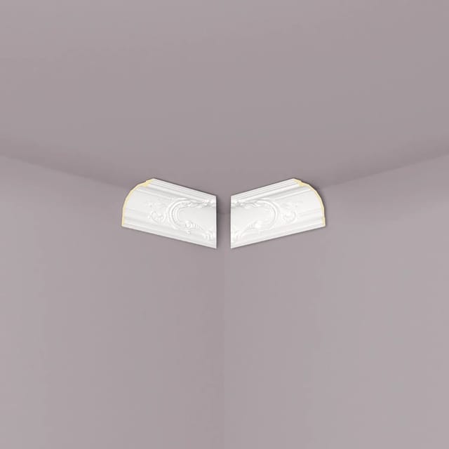 NOEL & MARQUET NMC Z42 ARSTYL Dekorative Innenecken Eckleiste Zierleiste Stuckleiste 2 m 200 cm x 17,4 cm x 17,4 cm Weiß