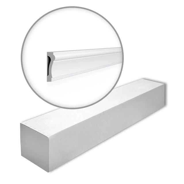 NOEL & MARQUET NMC WL6-2200-Box WALLSTYL Türumrandungen 1 Karton Set mit 20 Wandleisten 44 m Weiß