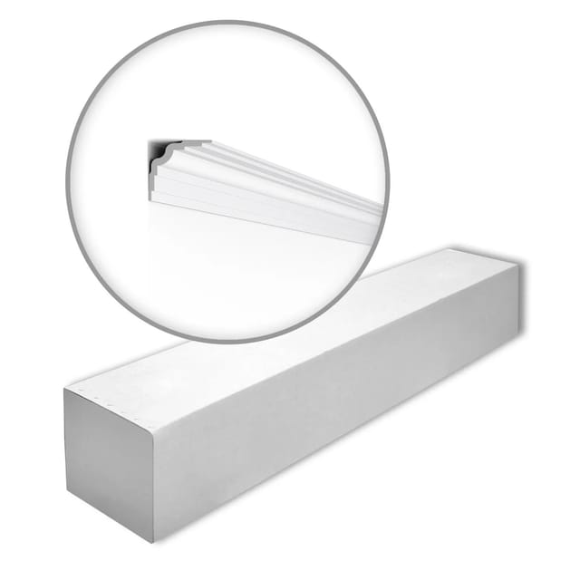 NOEL & MARQUET NMC WT25-Box WALLSTYL Eckleisten 1 Karton Set mit 13 Stuckleisten 26 m Weiß