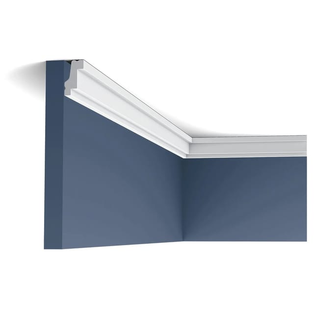 ORAC DECOR CB530 BASIXX Stuckprofil Zier-Eck-Wand-Decken-Leiste Dekor kantig 2 m 200 cm x 2,7 cm x 1,5 cm Weiß