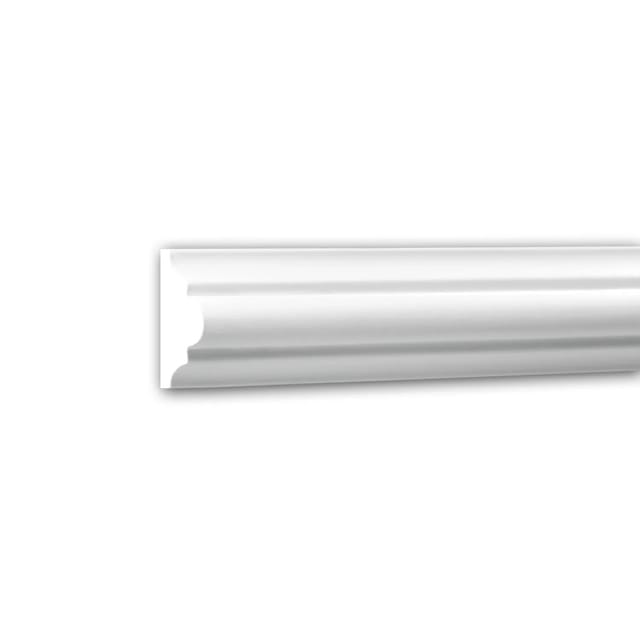 PROFHOME 151308 Wand- und Friesleiste Stuckleiste Zierleiste Wandleiste 2 m 200 cm x 2 cm x 4,1 cm Weiß