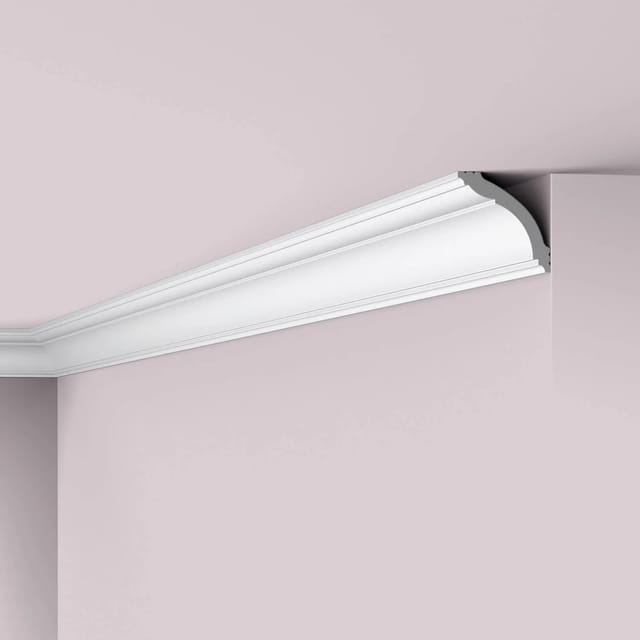 NOEL & MARQUET NMC WT15 WALLSTYL Eckleiste Deckenleiste Zierleiste Stuckleiste 2 m 200 cm x 7 cm x 7 cm Weiß