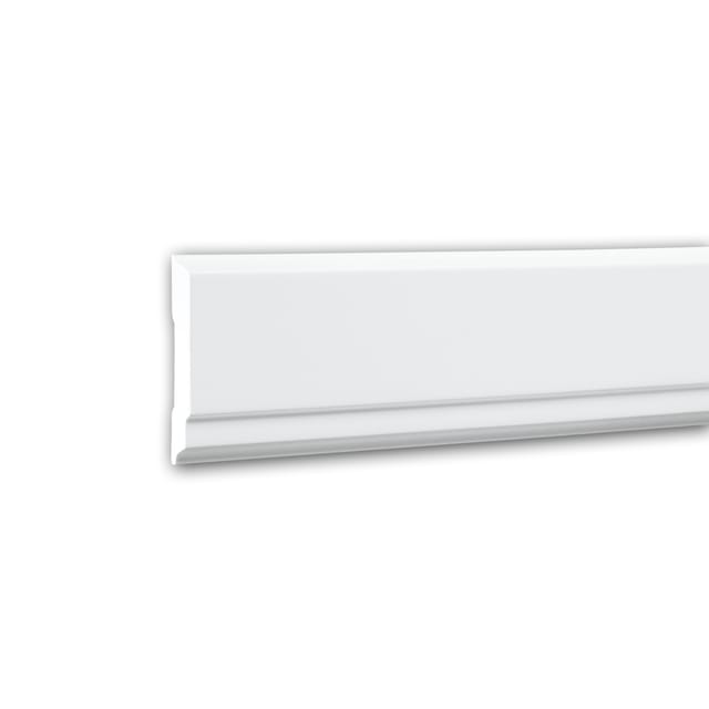 PROFHOME 151343 Wand- und Friesleiste Stuckleiste Zierleiste Wandleiste 2 m 200 cm x 1,2 cm x 7,5 cm Weiß