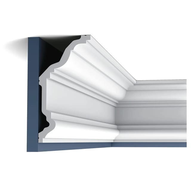 ORAC DECOR C332 LUXXUS Decken Eckleiste Stuckleiste Gesims Dekor Zierprofil 2 m 200 cm x 23 cm x 11,4 cm Weiß