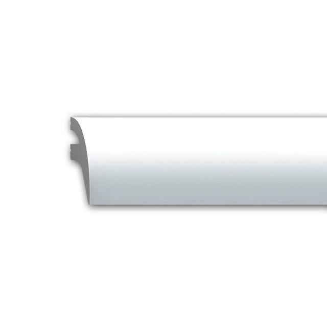 PROFHOME 651710 Wandleiste Friesleiste Zierleiste Stuckleiste 2 m 200 cm x 3,2 cm x 5,6 cm Weiß