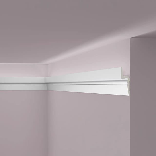 NOEL & MARQUET NMC IL9 Memory ARSTYL Eckleiste Stuckleiste für Indirekte Beleuchtung 2 m 200 cm x 5 cm x 15 cm Weiß