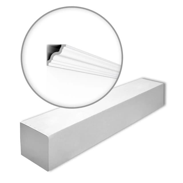 NOEL & MARQUET NMC QR-Box-10 NOMASTYL Eckleisten 1 Karton Set mit 10 Stuckleisten 20 m Weiß