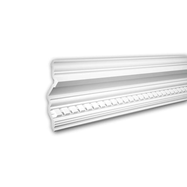 PROFHOME 150110 Eckleiste aus Polyurethan Deckenleiste Stuckleiste 2 m 200 cm x 19,2 cm x 16,2 cm Weiß
